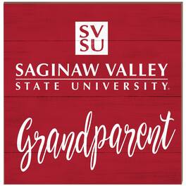 Jardine - Saginaw Valley State Cardinals 10'' x 10'' Grandparent Plaque - Red