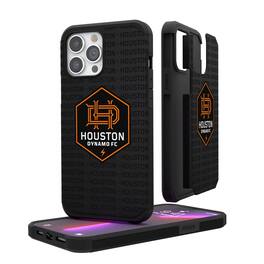 Keyscaper - MLS - Houston Dynamo FC iPhone Text Backdrop Rugged Case - 15 - Multicolor