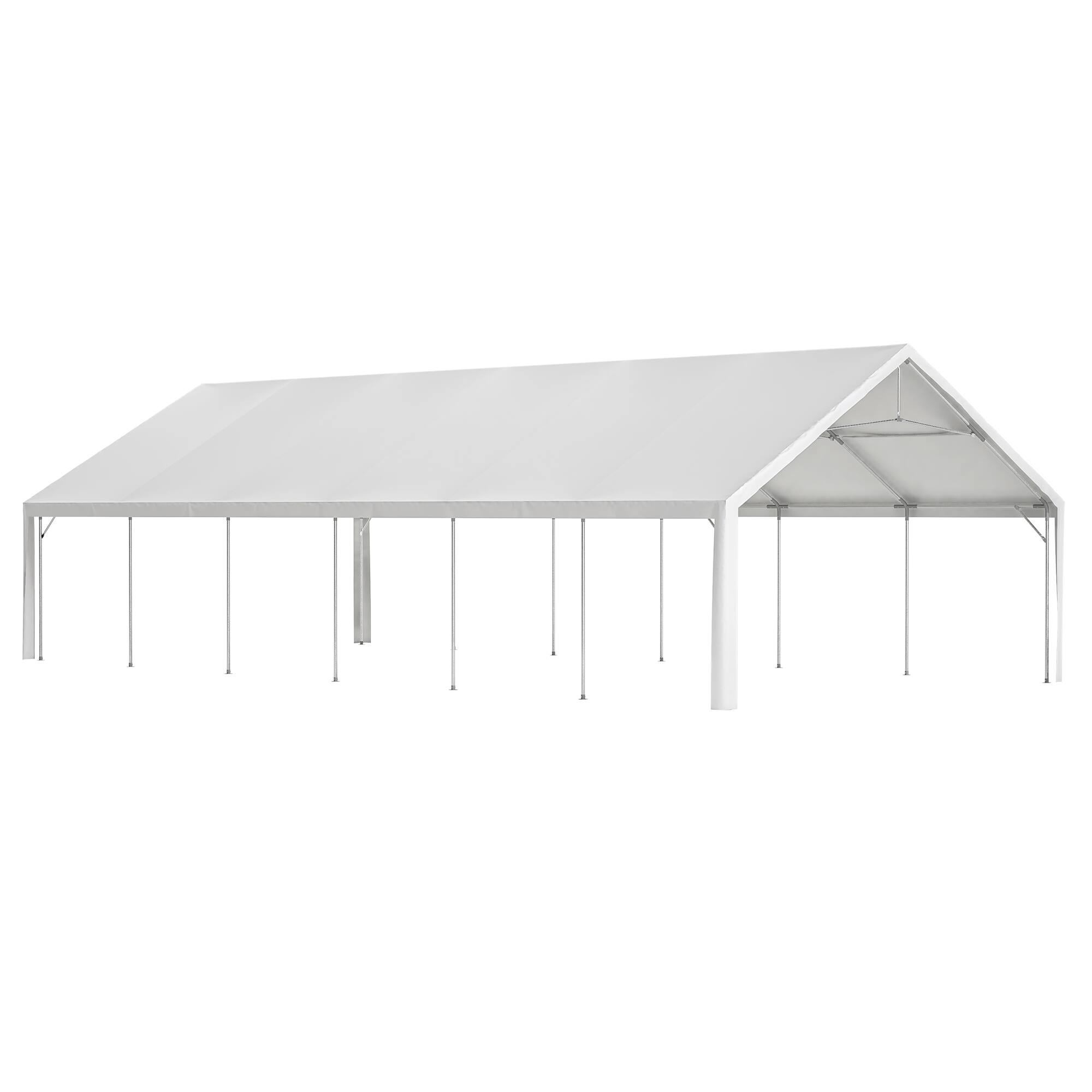 Alt View 6. APRILSOUL - 20x40FT Party Tent Heavy Duty Wedding Shelters 3 Carry Bags Removable Sidewalls Outdoor Canopy Gazebo Commercial - White.