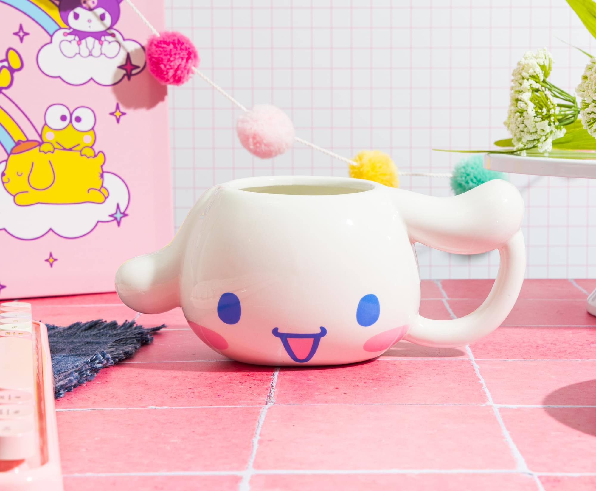 Alt View 2. Silver Buffalo - Sanrio Cinnamoroll Sculpted Ceramic Mug | Holds 20 Ounces - White.