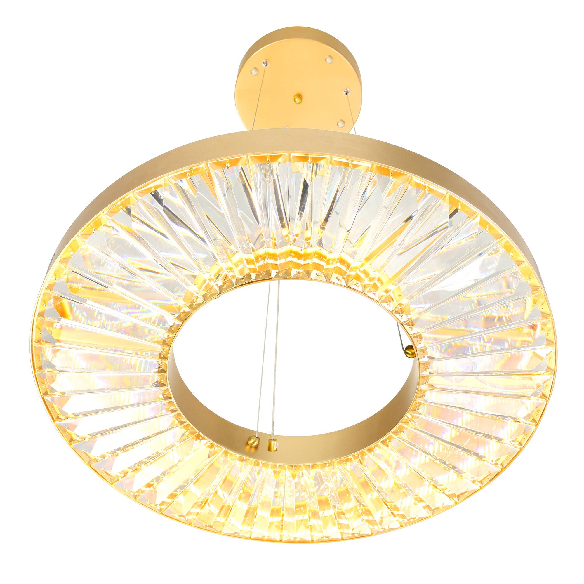 Left. CWI Lighting - Bjoux LED Chandelier With Sun Gold Finish - Sun Gold.