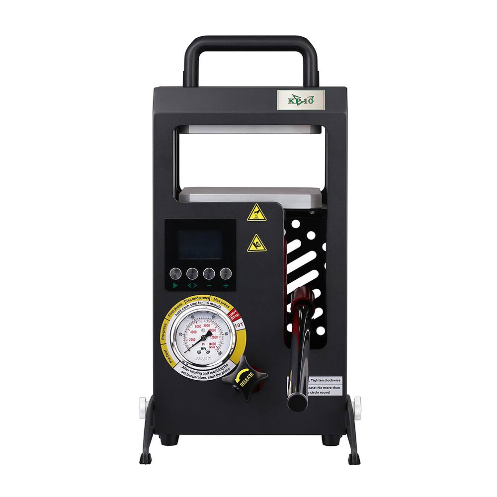 Umeiluce - 10 Tons Heat Press Machine Dual Heated Plates Manual Press with LCD Digital Display Screen & Precise Pr