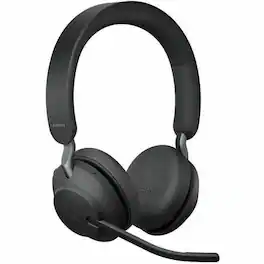 Jabra - Evolve2 65 Headset - Microsoft Teams Certification - Stereo - USB Type C - Wireless - Bluetooth - 98.4 ft - 20 Hz - Black