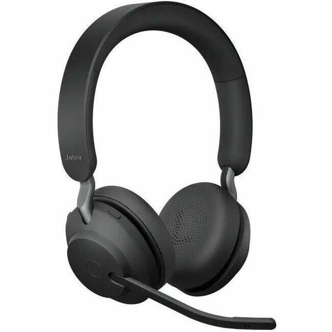 Front. Jabra - Jabra Evolve2 65 Headset - Microsoft Teams Certification - Stereo - USB Type C - Wireless - Bluetooth - 98.4 ft - 20 Hz - Black.