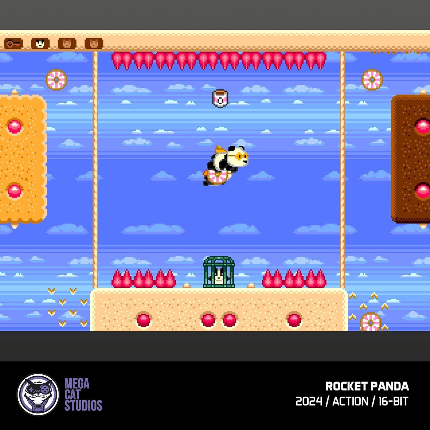 MEGA CAT STUDIOS  
ROCKET PANDA  
2024 / ACTION / 16-BIT