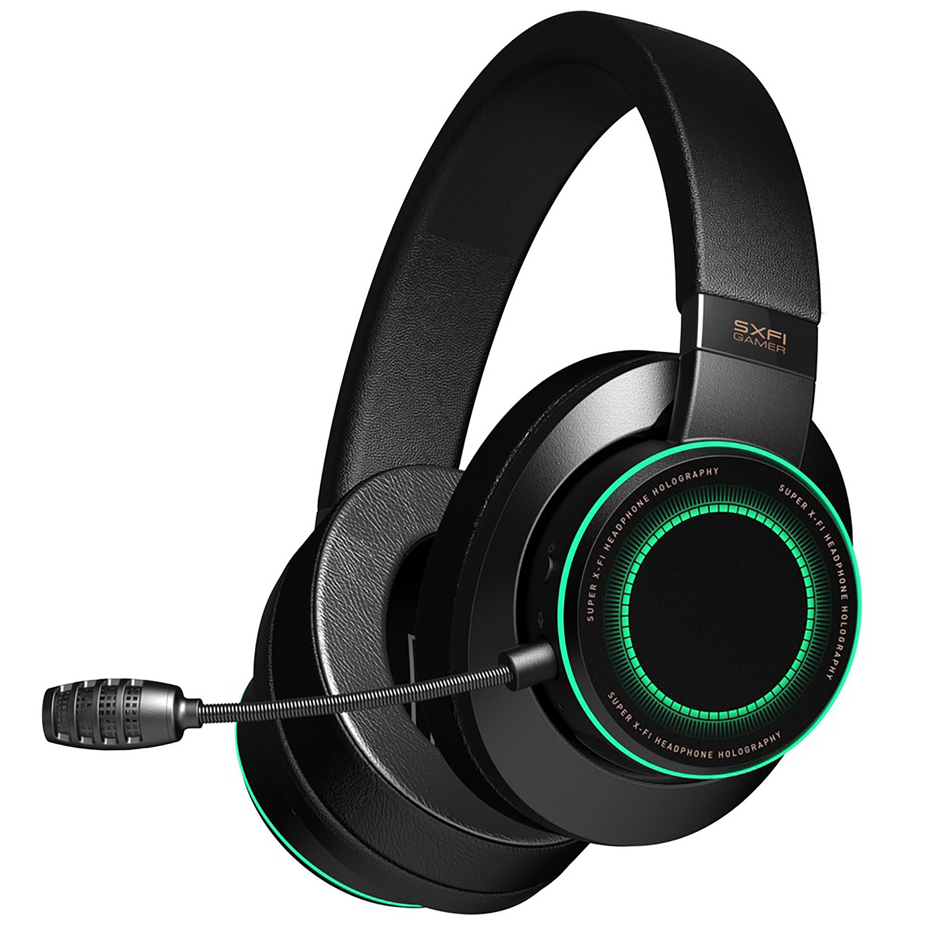 Left. Creative - Wired Over-the-head Gaming Headset - Black.