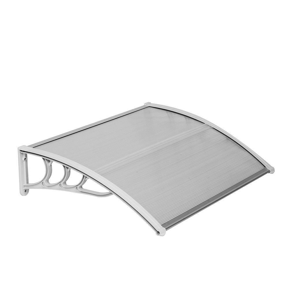 Alt View 3. Winado - 40"x32" Polycarbonate Cover Front Door Outdoor Patio Awning Canopy UV Rain Snow Sunlight Protection Hollow Sheet.