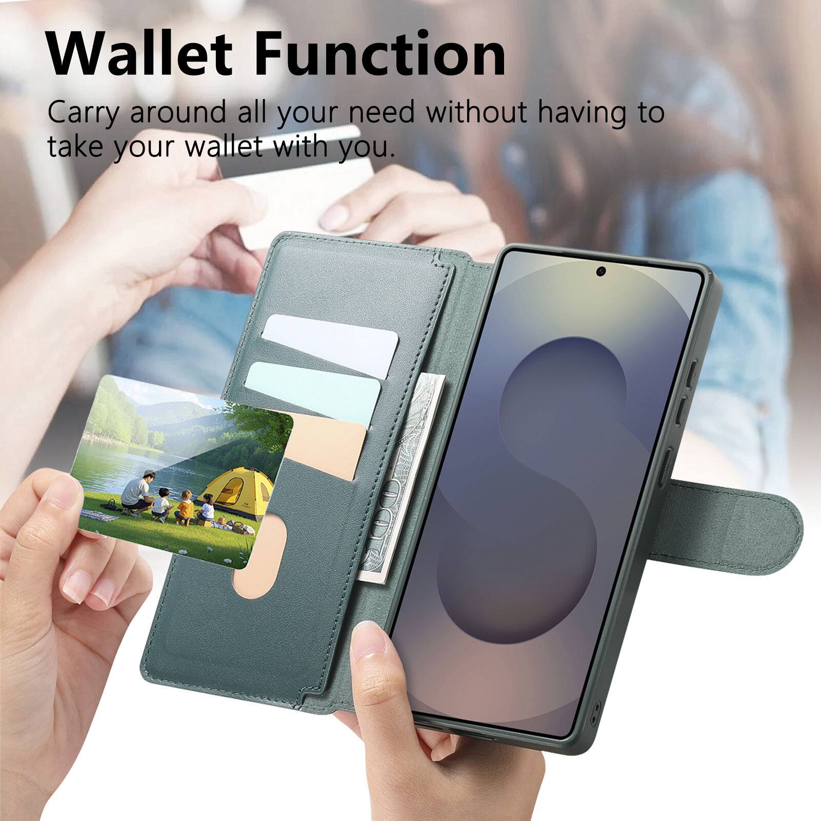 Wallet Function  
Carry around all your needs without having to take your wallet with you.