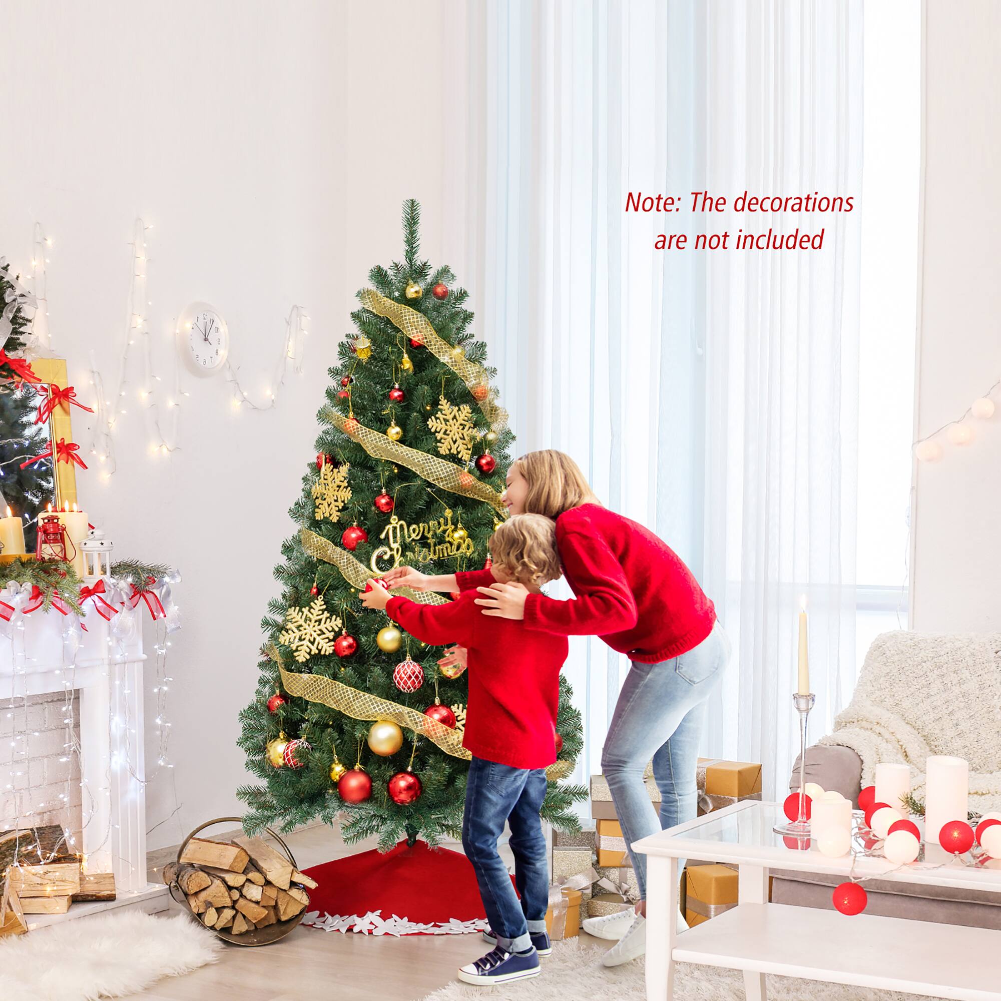 Note: The decorations are not included