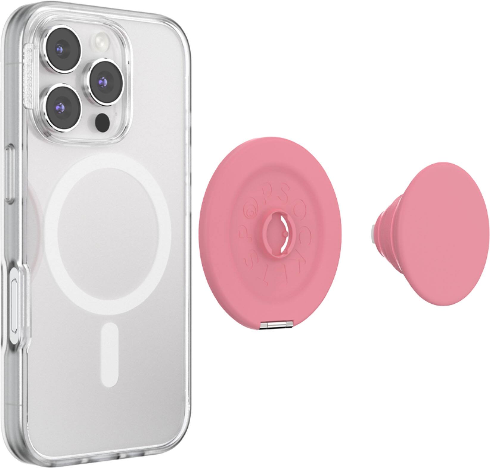 Alt View 6. PopSockets - MagSafe Kick-Out Universal Magnetic Grip & Stand with Adapter Ring for Cell Phones - Putty.