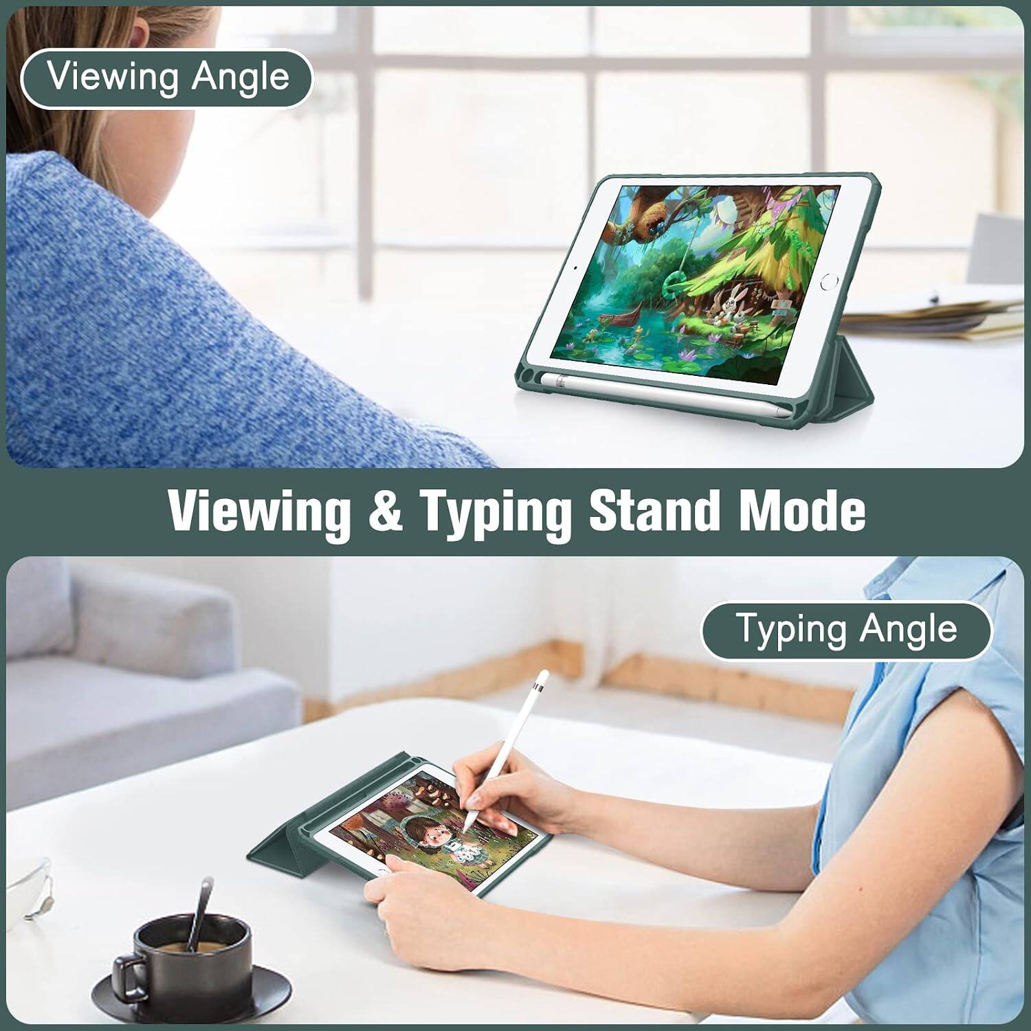Viewing Angle  
Viewing & Typing Stand Mode  
Typing Angle