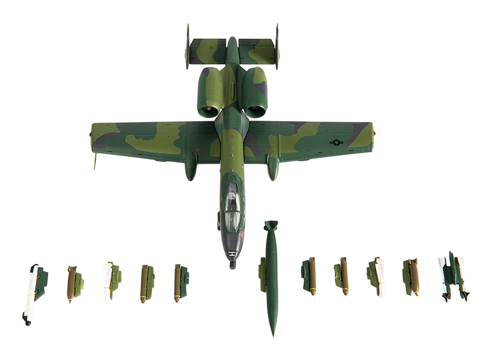 Alt View 3. JC Wings - Fairchild Republic A-10 Thunderbolt II Attack Aircraft "Operation Desert Storm" 1991 US Air Force 1/144 Model JC Wings.