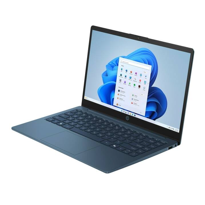 Back. HP - HP 14-EP20 Stream 14" HD Laptop, Celeron N150, 4GB, 128GB, Windows 11 - Blue.