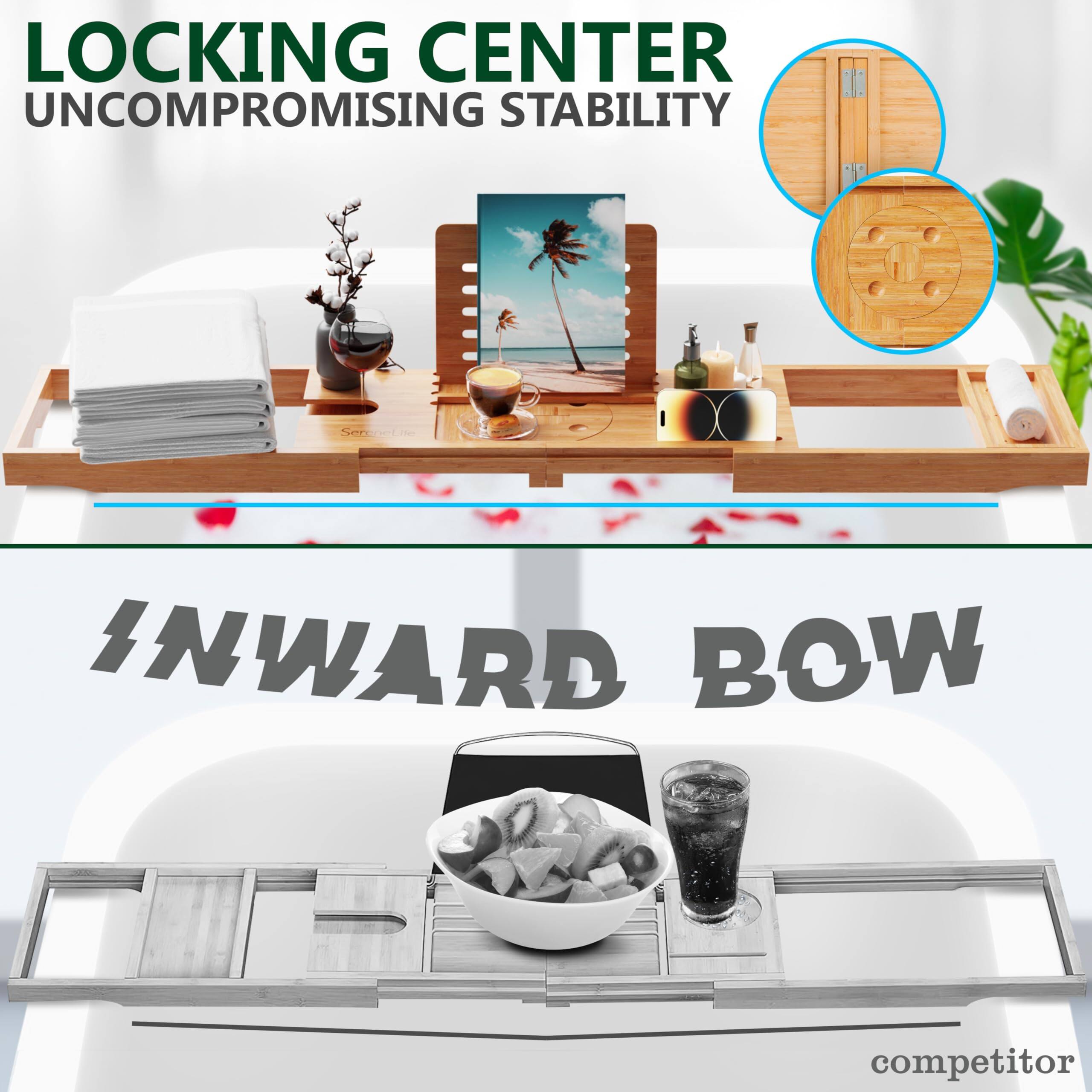 LOCKING CENTER  
UNCOMPROMISING STABILITY  

INWARD BOW  

competitor