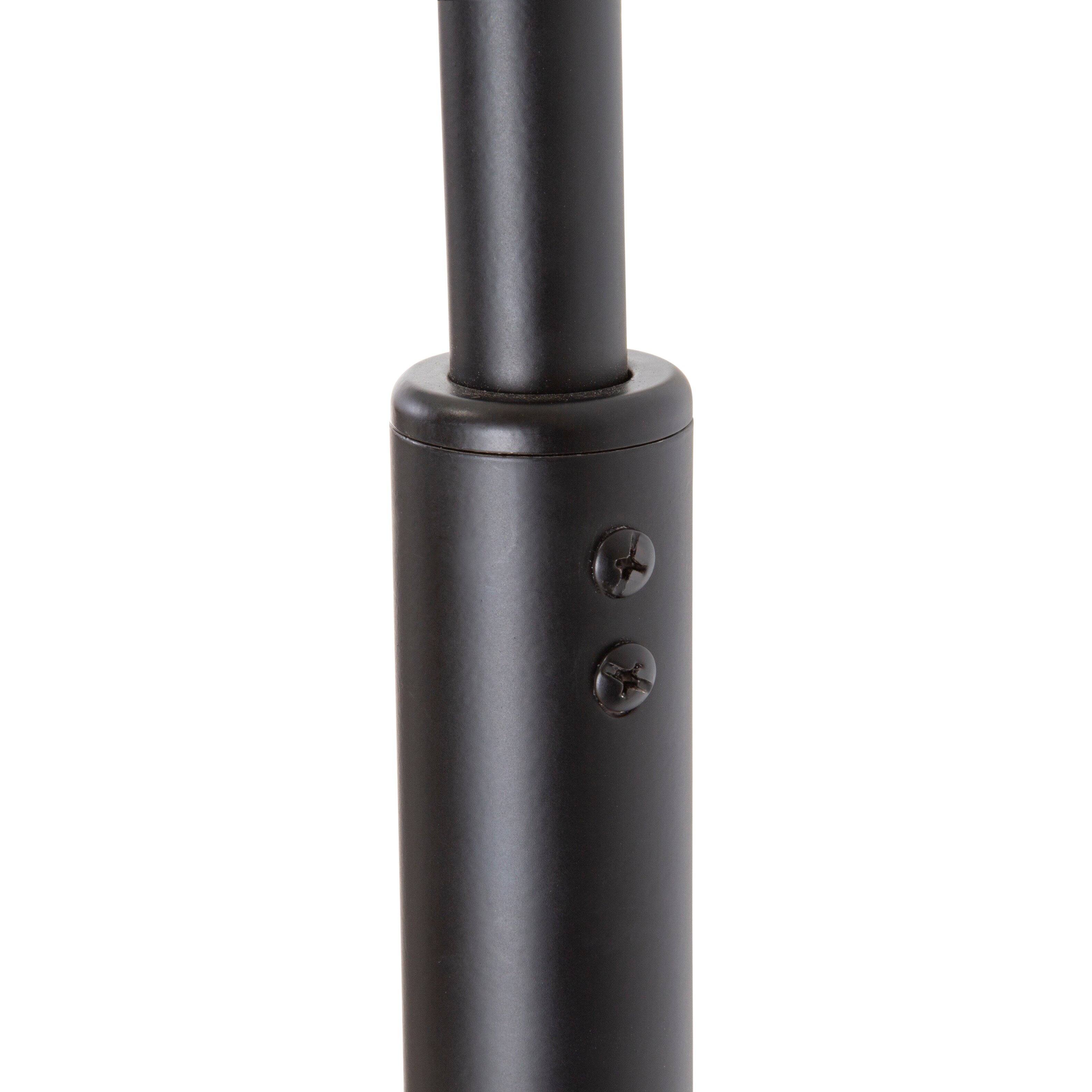 Alt View 5. FC Design - FC Design Modern 81" Tall Standing Adjustable Arched Floor Lamp with Double Drum Shade and Marble Base - Black - Black.