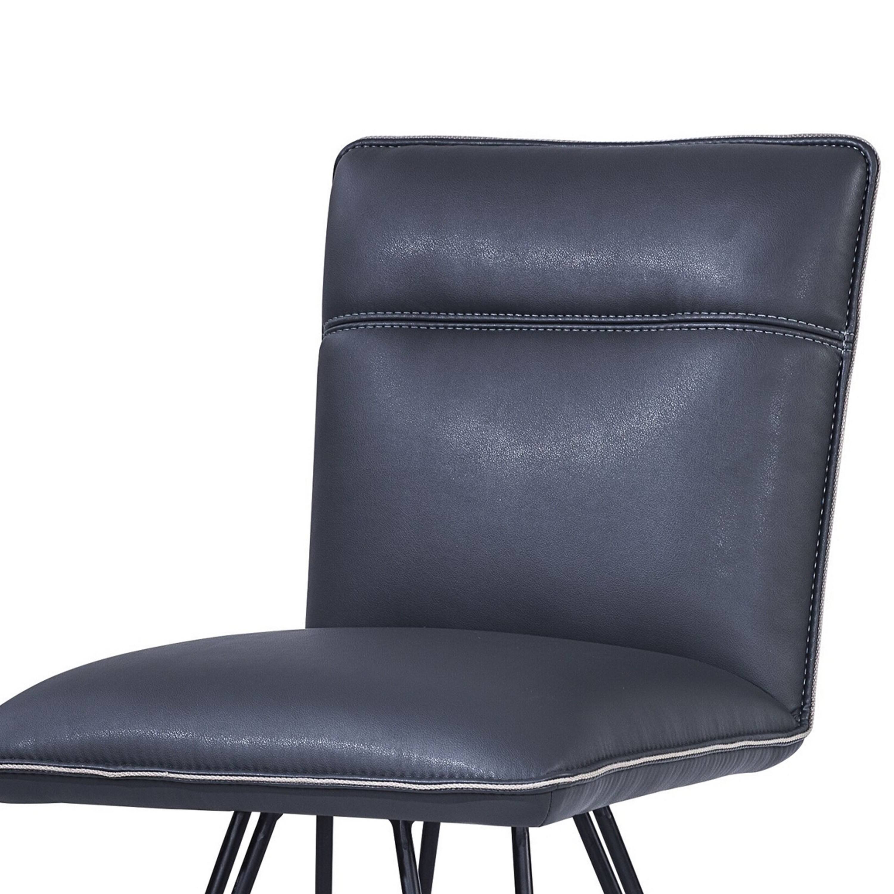Manhattan Lane Metal Leather Upholstered Counter Height Stool with ...