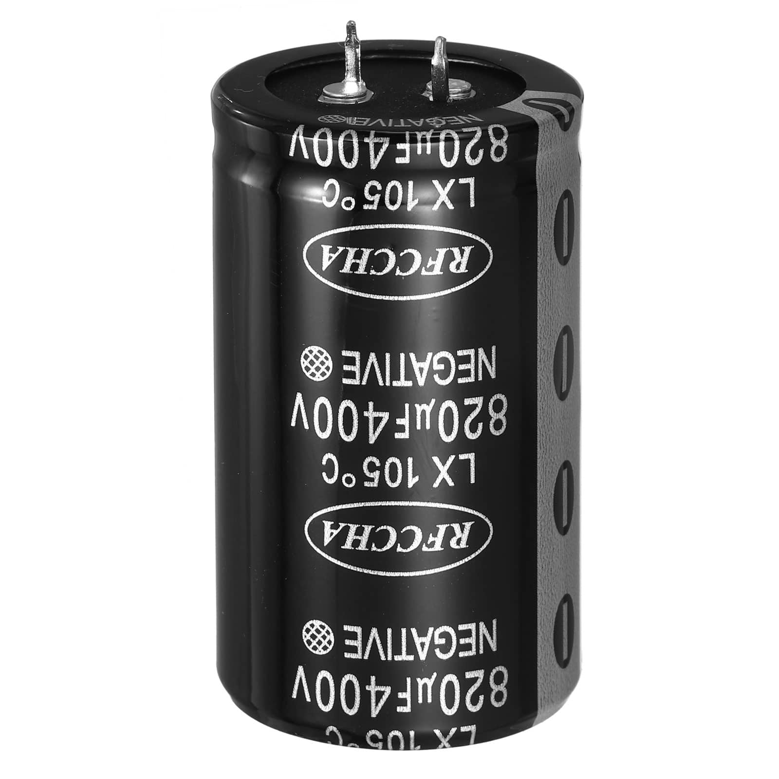 Unique Bargains - 400V 820uF Snap-in Electrolytic Capacitor, 2 Pin, 61.5x35mm, for Audio/Filter/Appliances - Black price history on PriceWatchPro