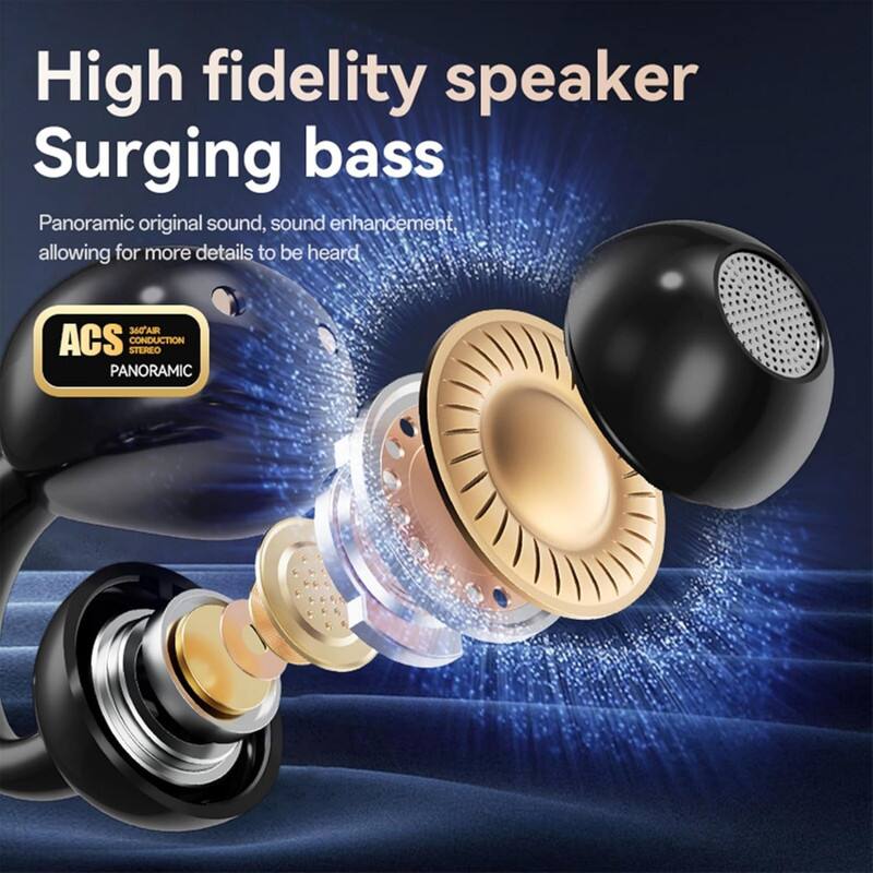 High fidelity speaker  
Surging bass  
Panoramic original sound, sound enhancement, allowing for more details to be heard  

ACS  
360° AIR PRODUCTION  
STEREO  
PANORAMIC