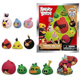 Monogram - Angry Birds Series 1 Blind Bag 3D Foam Bag Clip | One Random - Multi-Colored