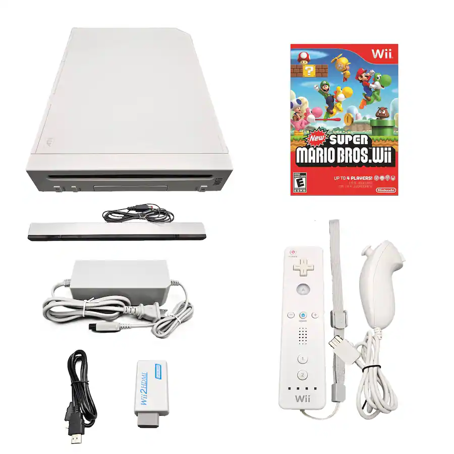 Refurbished Excellent Wii Console HD Super Mario Bundle