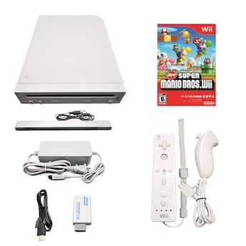 Refurbished Excellent Wii Console HD + Super Mario Bros. Bundle Refurbished Excellent Wii Console HD + Super Mario Bros. Bundle