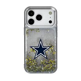 Keyscaper - NFL - Dallas Cowboys Linen Logo iPhone Glitter Case - 13 - Multicolor