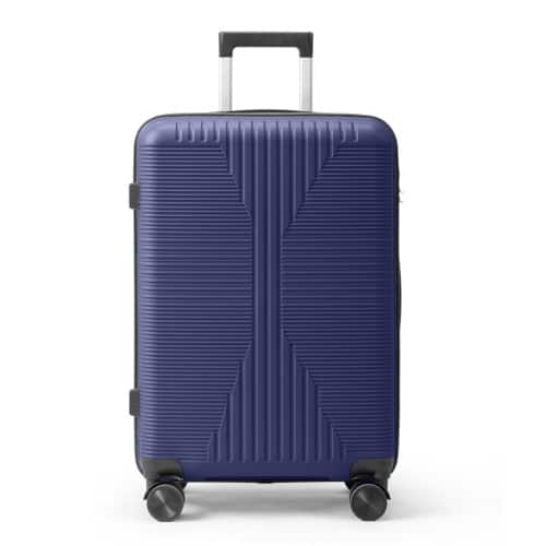 Front. Winado - 24" Hardshell Carry On Luggage with Spinner Wheels Lightweight PP Hardside Small Suitcase with Built-in Lock - Navy Blue.