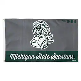 WinCraft - Michigan State Spartans 3- x 5- Single-Sided College Vault Deluxe Flag - Multicolor