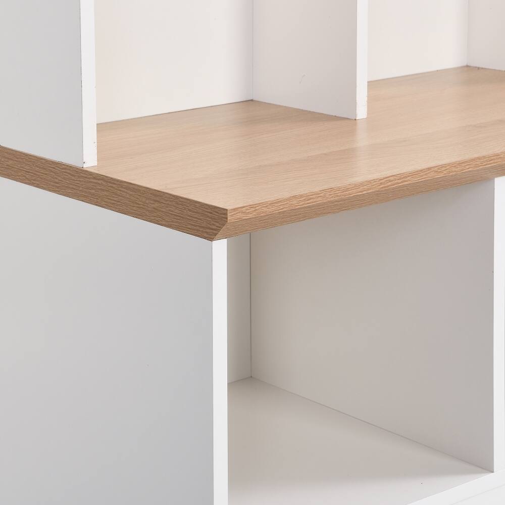 Alt View 7. Loheer - Loheer White Hall Tree with Storage Bench Minimalist Shoe Cabinet 67 Inch - White.