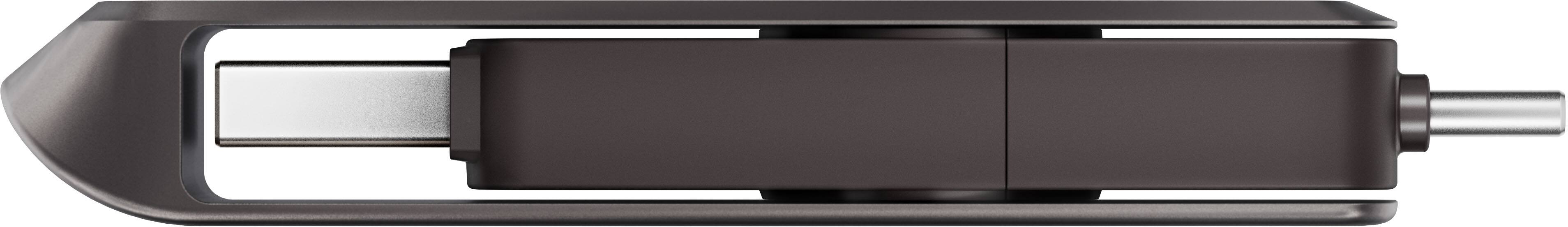 Alt View 1. SanDisk - Extreme PRO 1TB Dual Drive High-Performance USB Type-A and USB Type-C Flash Drive - black.