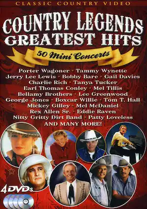 Front. Country Legends Greatest Hits: 50 Mini Concerts - DVD.