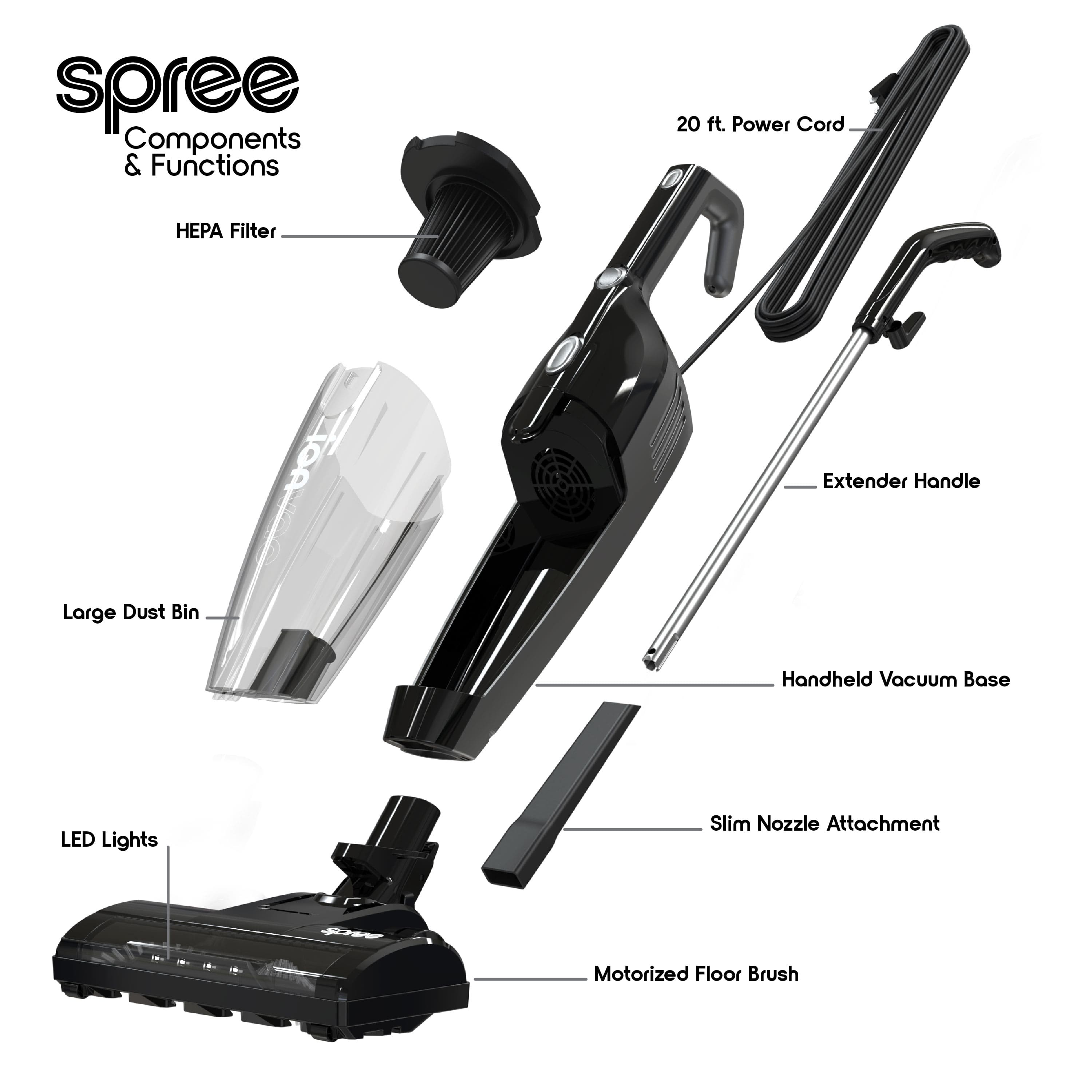 ionvac Spree, 3 in 1 Upright/Hand Held Vacuum Cleaner with