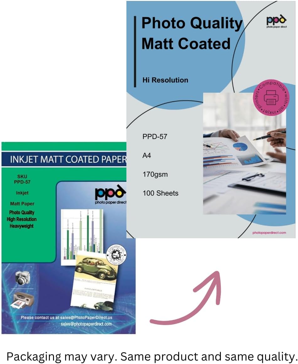 Photo Paper Direct Matte Photo Paper 11x17 for Inkjet Printers (100
