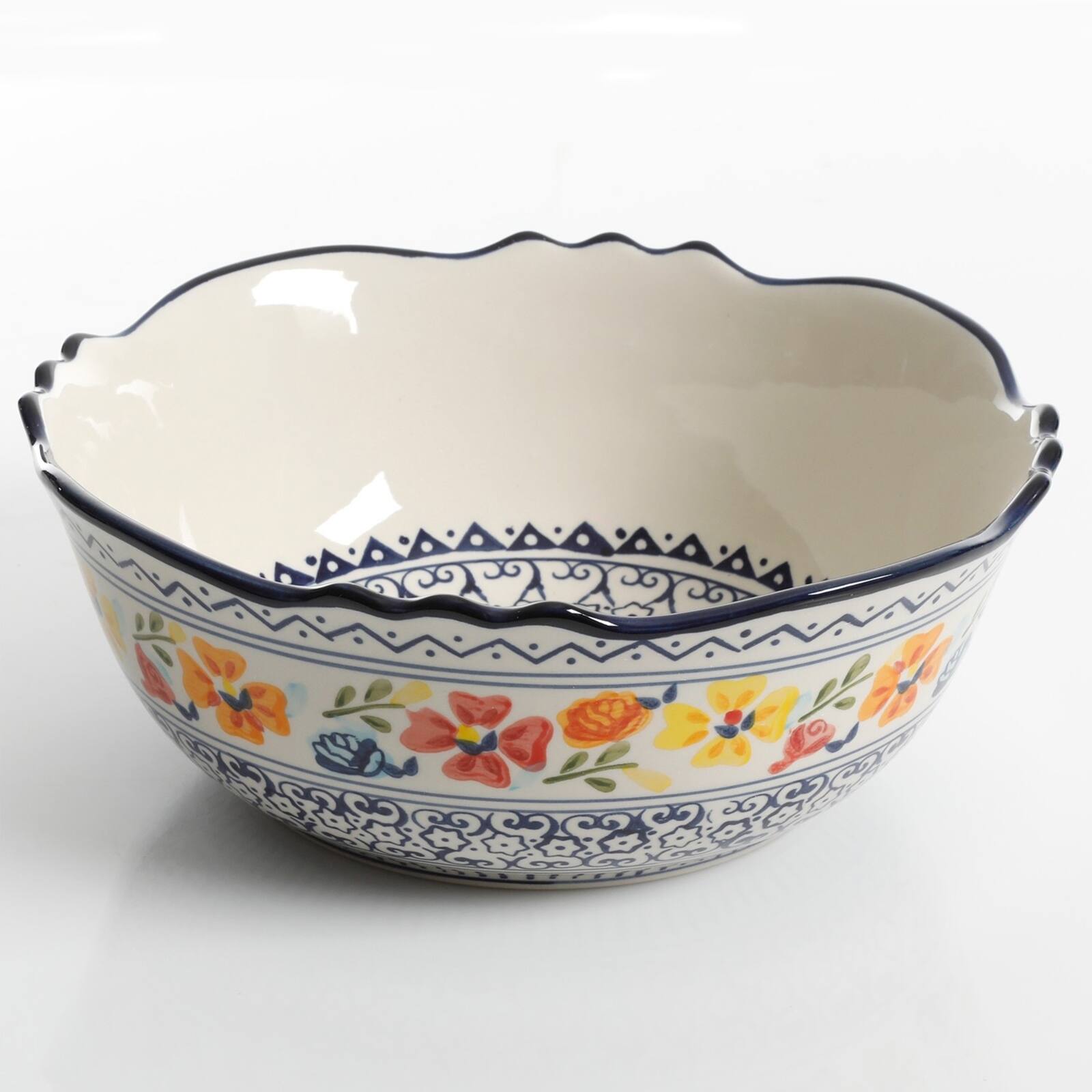 Alt View 3. Gibson - Gibson Home Luxembourg 2 Piece Stoneware Bowl Set - Multi.