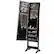 Alt View 18. Costway - Jewelry Mirrored Cabinet Armoire Organizer Storage Box w/ Stand Christmas Gift - Black.