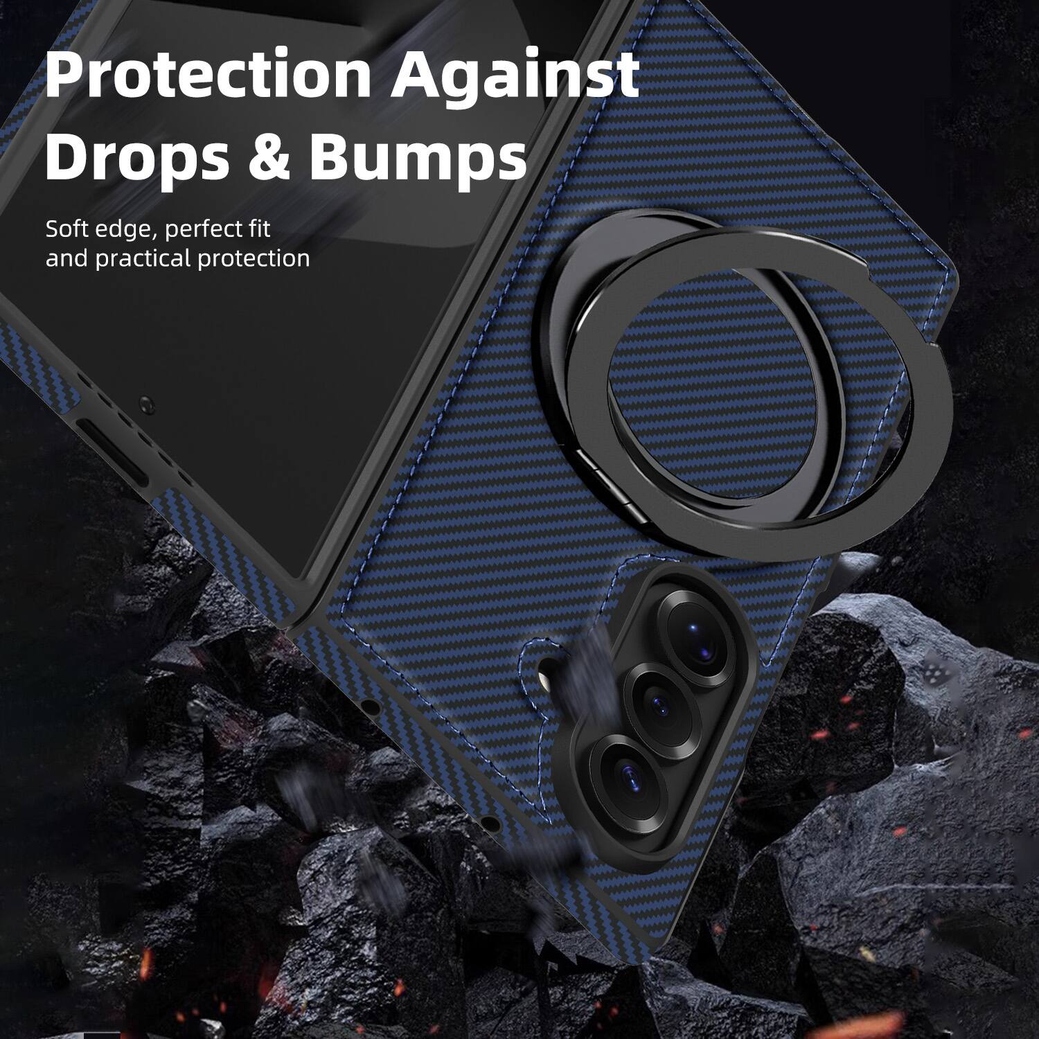 Protection Against Drops & Bumps  
Soft edge, perfect fit and practical protection