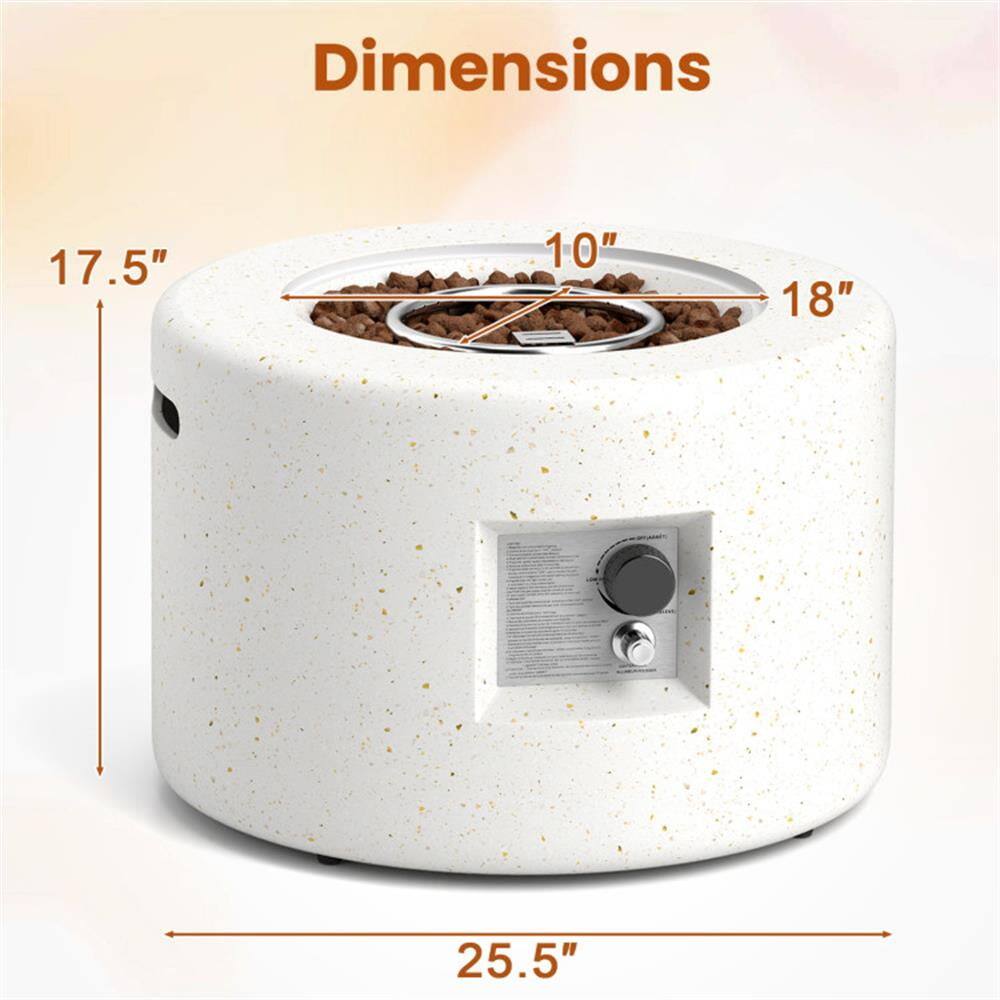 Dimensions: 17.5" x 10" x 18" x 25.5"