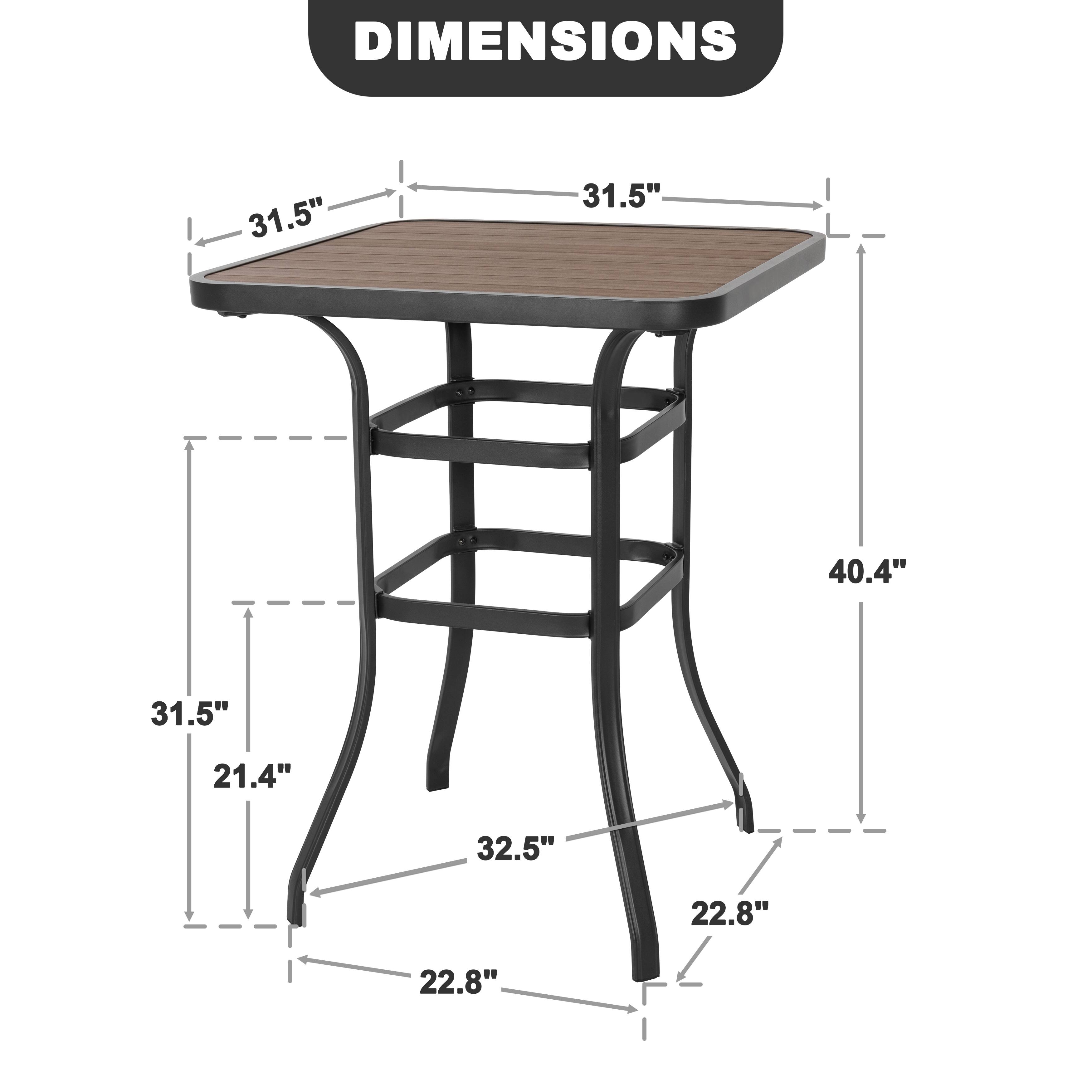 DIMENSIONS 31.5" 31.5" 40.4" 31.5" 21.4" 32.5" 22.8" 22.8"