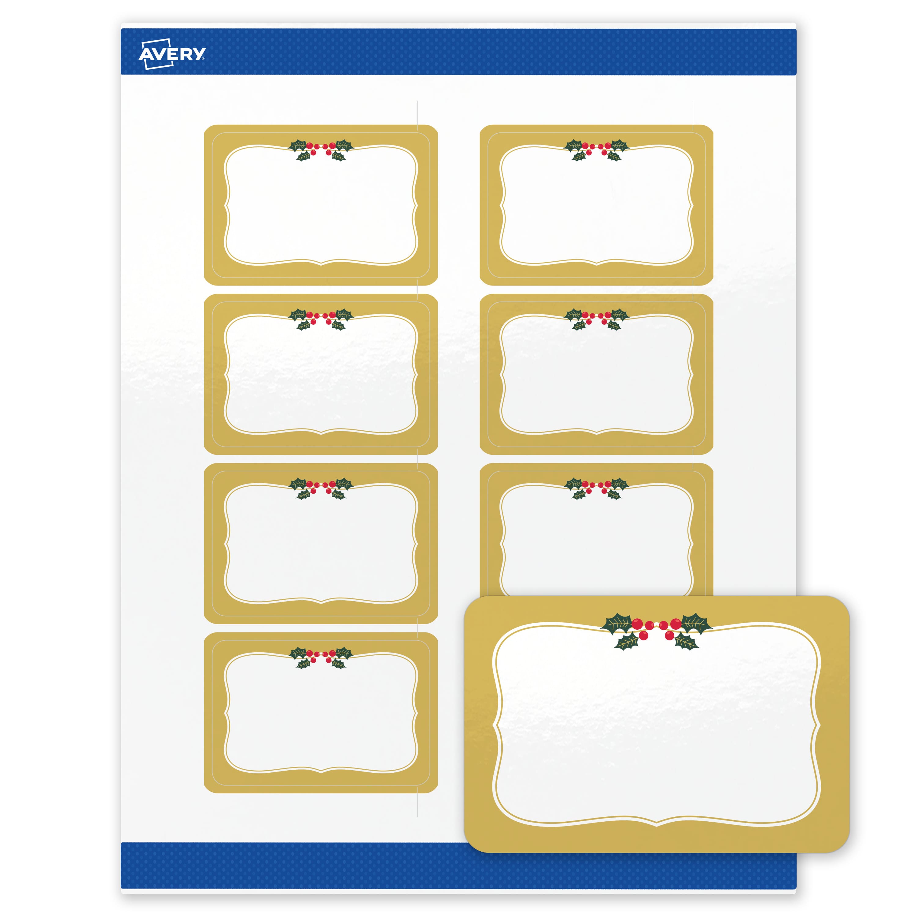 "Avery - Avery® Labels, 2"" x 3"", Gold-Metallic Berries, Glossy, 80ct - White" price history on PriceWatchPro
