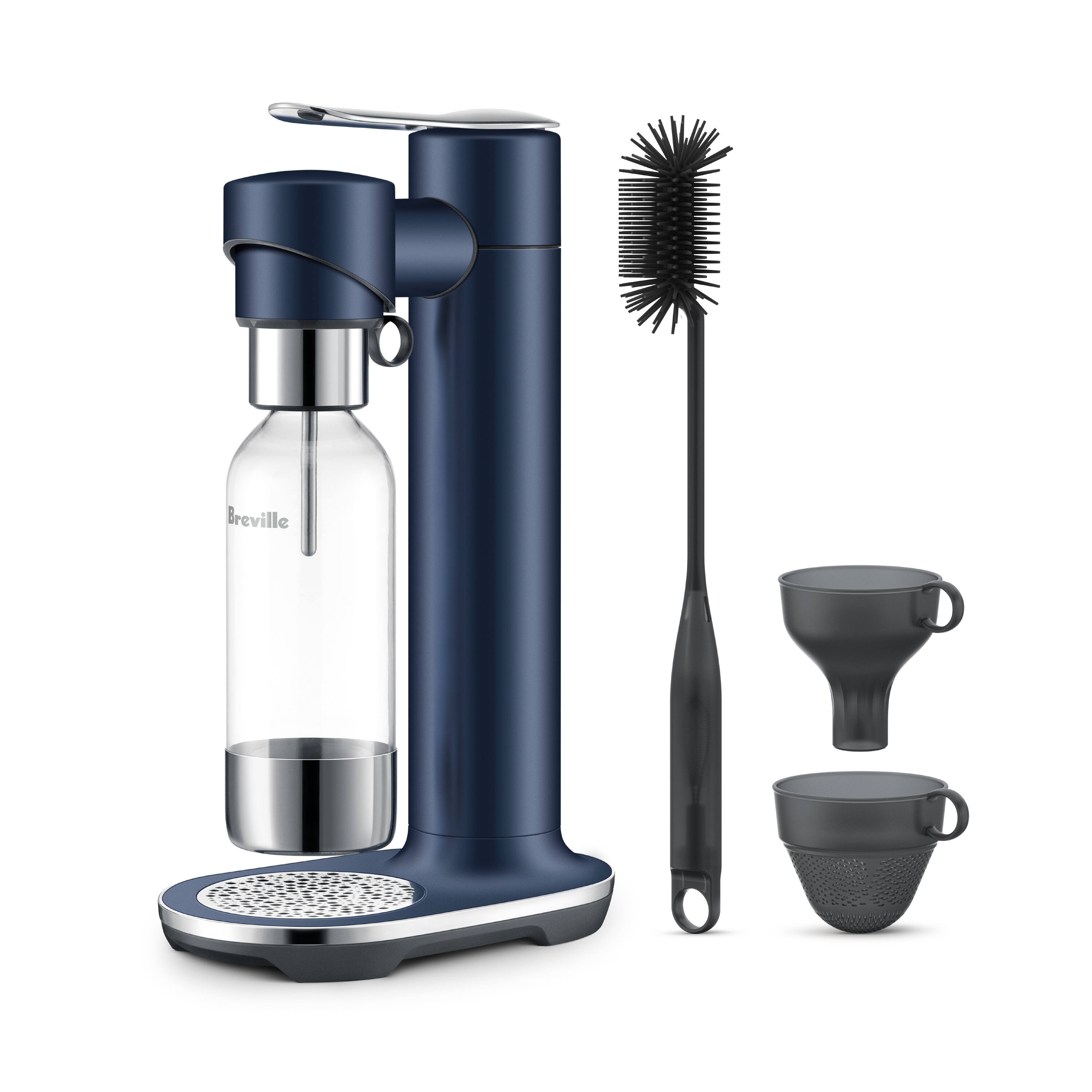 Left. Breville - the InFizz Fusion Bundle w/CO2 - Damson Blue.