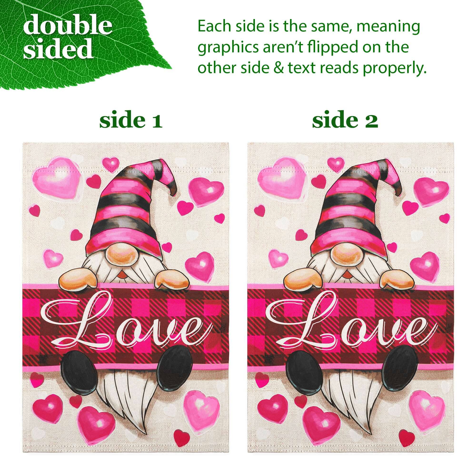 double sided

Each side is the same, meaning graphics aren't flipped on the other side & text reads properly.

side 1

Love

side 2

Love