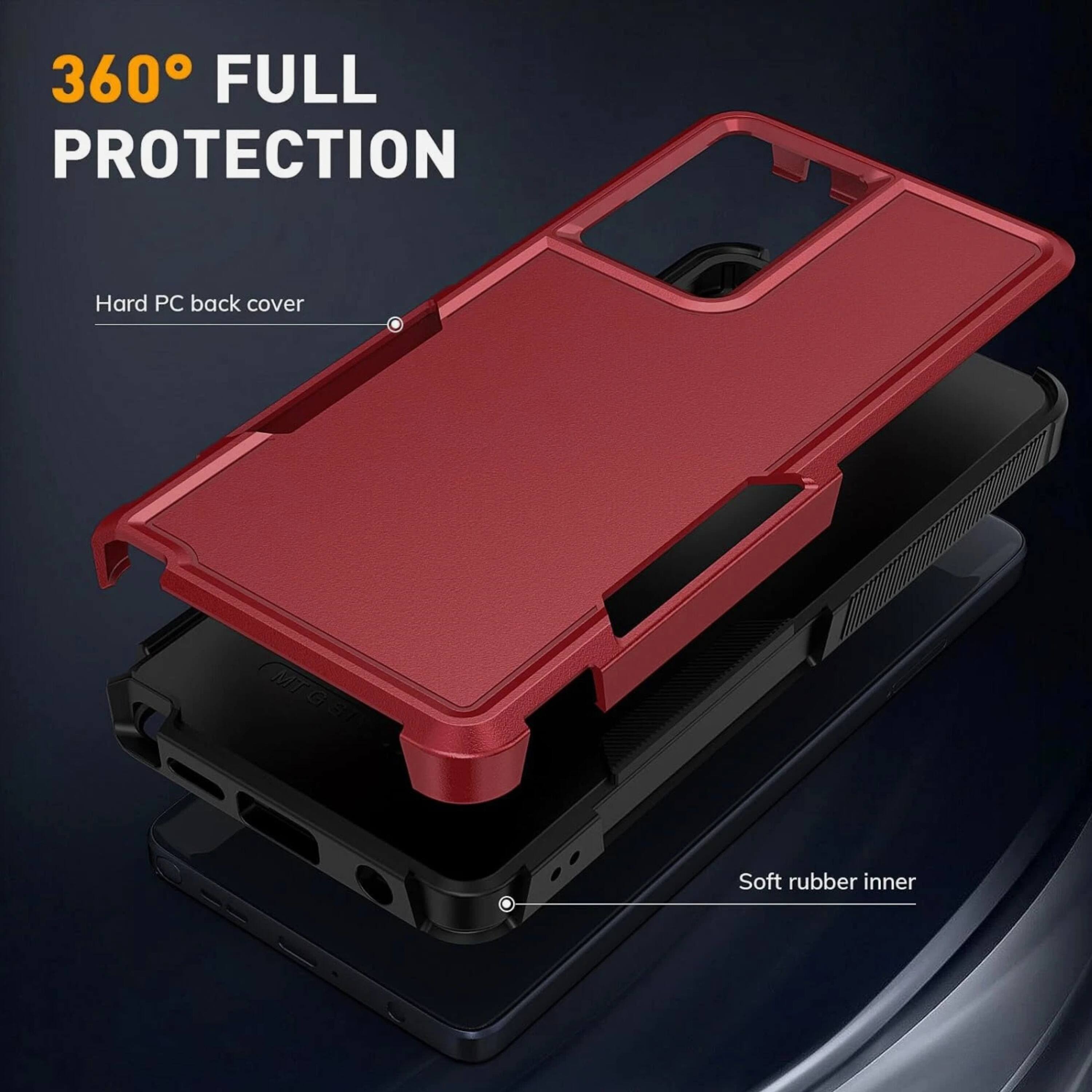 360° FULL PROTECTION

Hard PC back cover

Soft rubber inner