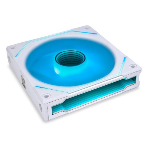 Back. Lian Li - UNI FAN SL INFINITY 120 RGB WHITE 3 PCS PACK, UF-SLIN120-3W (L Connect 3.0 Controller included) - White.