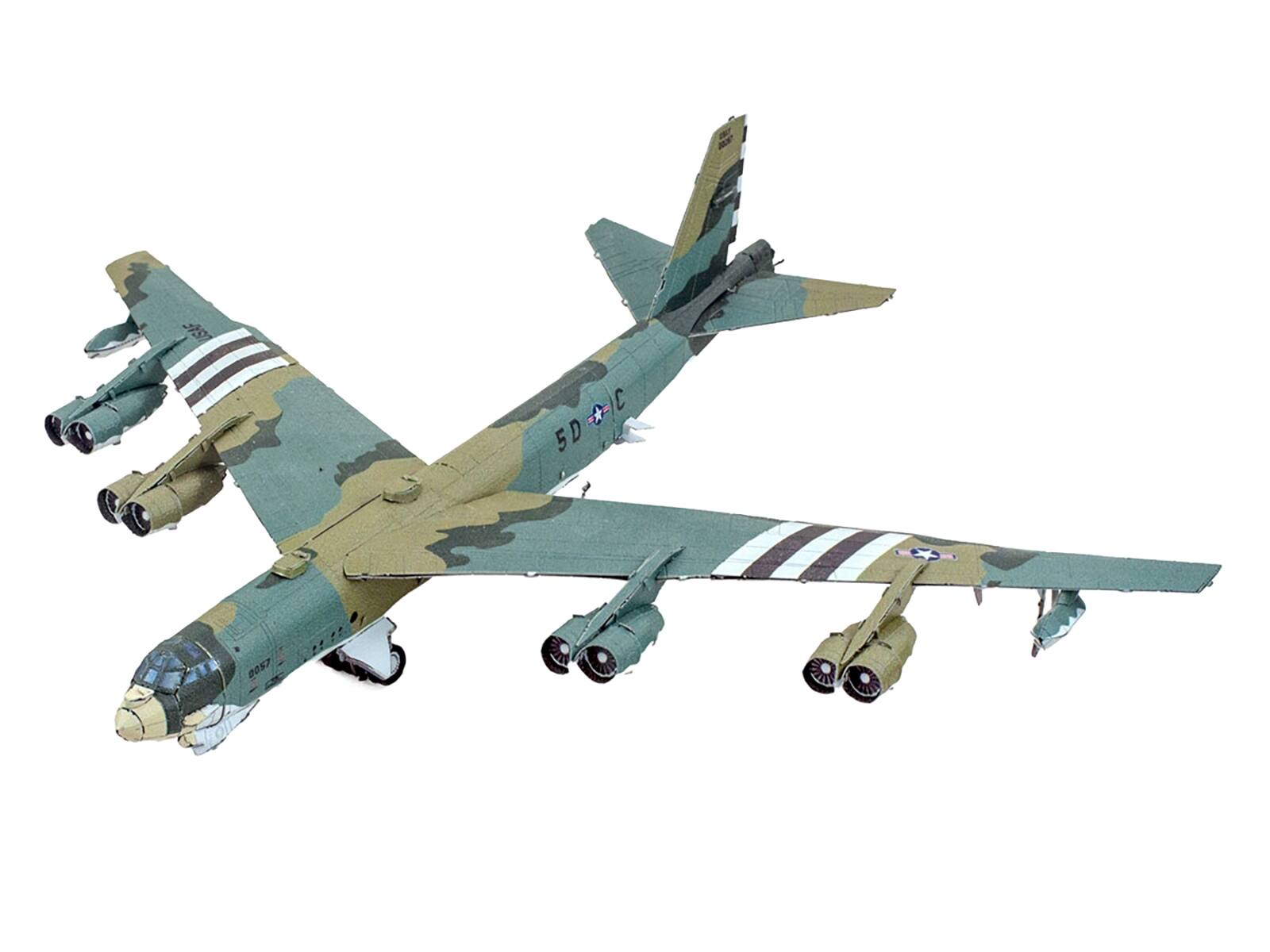 Alt View 1. Metal Earth - Model Kit Boeing B-52 Stratofortress Bomber Aircraft "US Air Force" (Challenging Difficulty) Steel Model by Metal Earth.