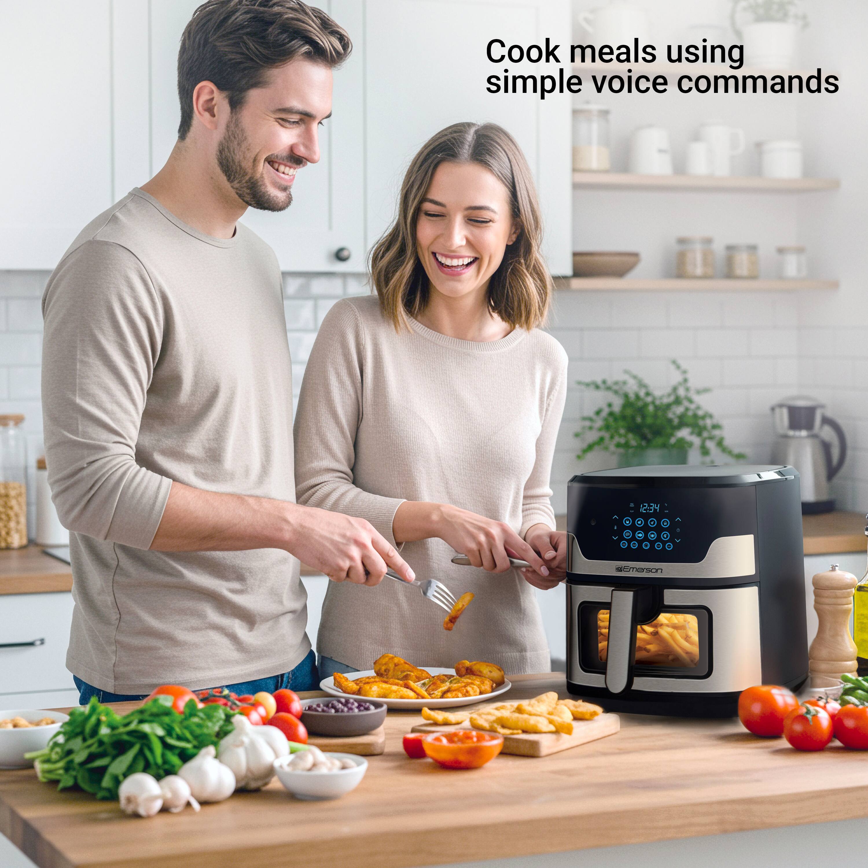 Cook meals using simple voice commands