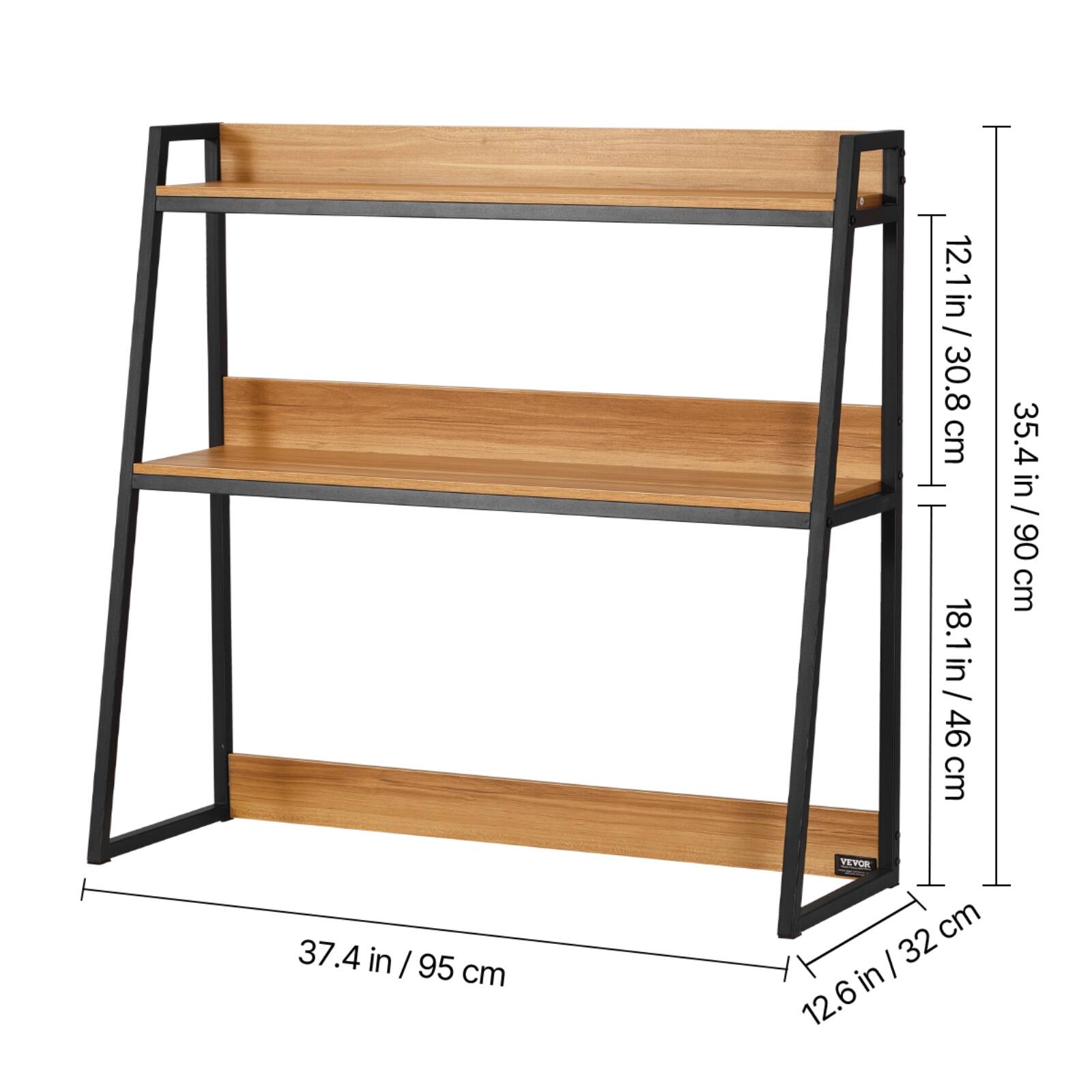 - 37.4 in / 95 cm
- 35.4 in / 90 cm
- 18.1 in / 46 cm
- 12.1 in / 30.8 cm
- 12.6 in / 32 cm