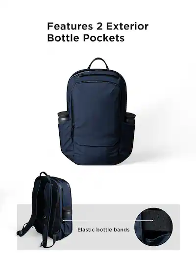 backpack with laptop sleeve and two outside pockets Samsonite Better Than Basic - Dedicated Compartment, Quick Stash Front Lightweight Breathable Airmesh pack light Best Buy