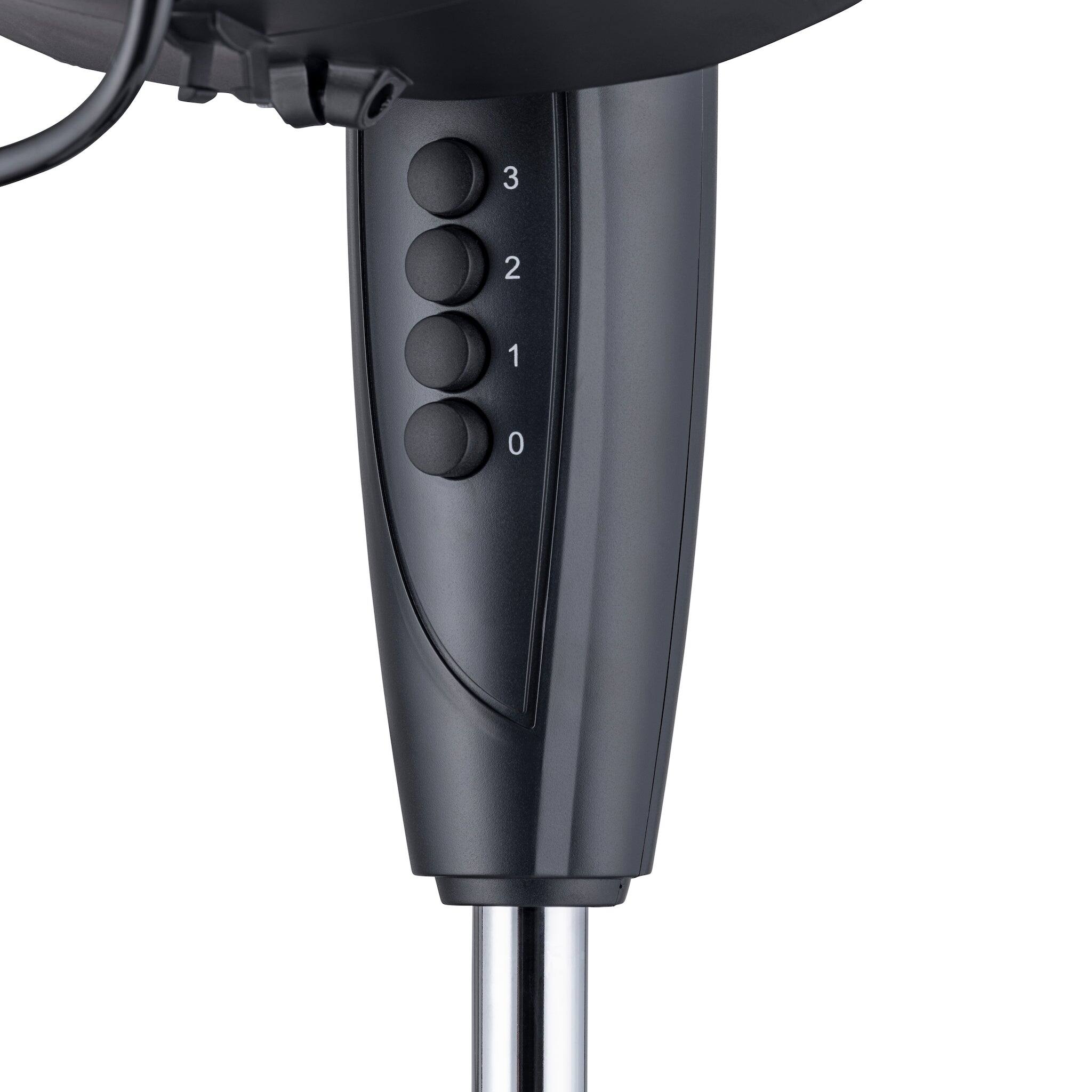 Alt View 10. NewAir - Outdoor Misting Fan and Pedestal Fan Combination, 600 sq. ft. With 3 Fan Speeds, Connects Directly to Your Hose - Black.