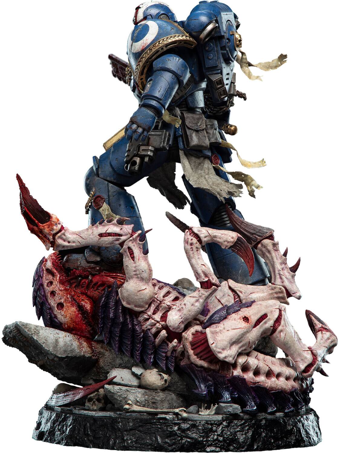 Alt View 3. Weta Workshop - WETA Workshop - Warhammer 40K - Lieutenant Titus - Battleline Edition Polystone Statue   - COLLECTIBLES - Multicolor.