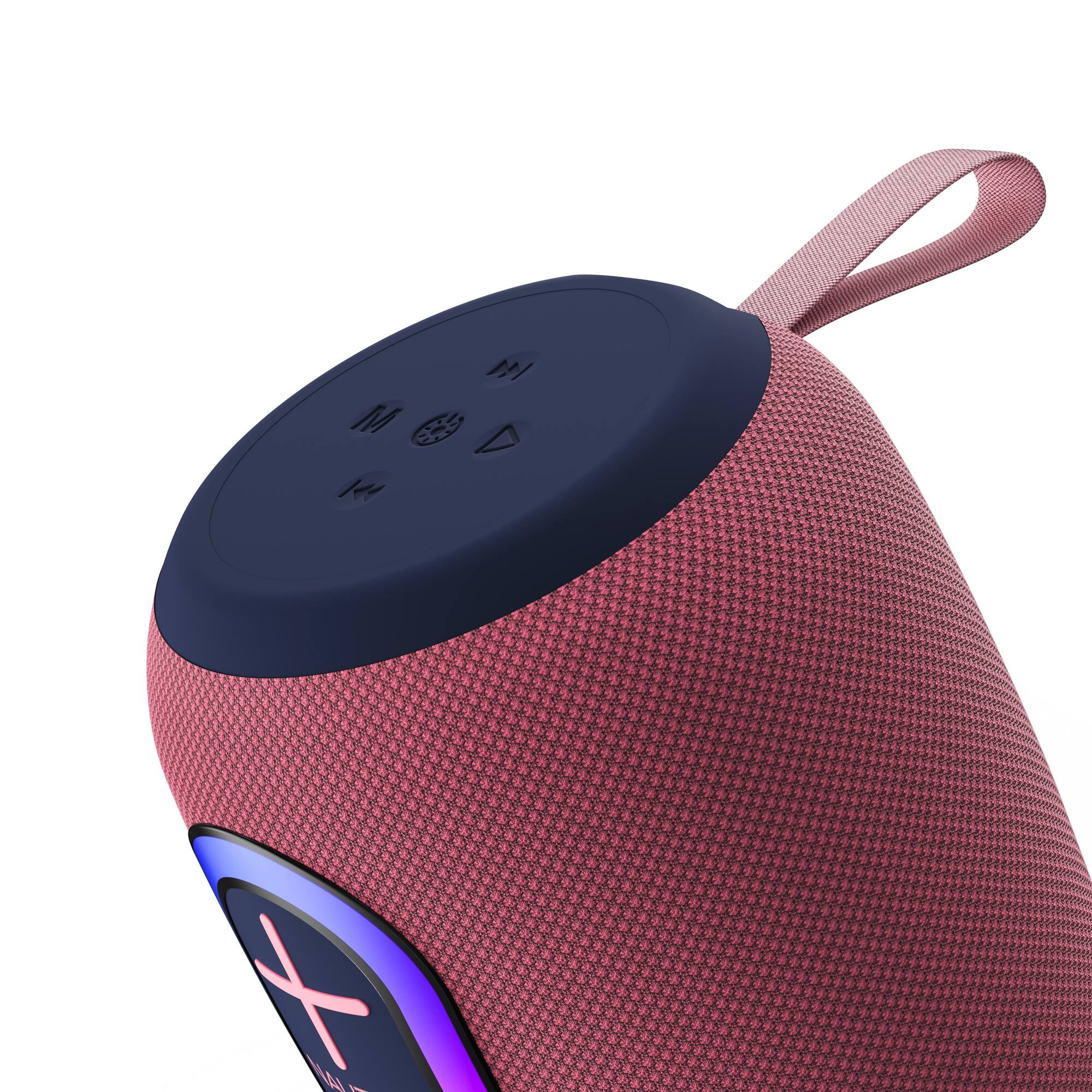 Left. Nautica - NAUTICA NAYMAN SP620 PORTABLE BLUETOOTH SPEAKER - Pink-Navy.